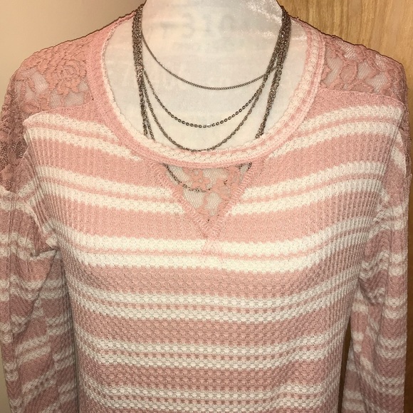 NWT Como Blu French Terry Striped Top - Back to School - Comfy Casual Fall - M L - Picture 13 of 16